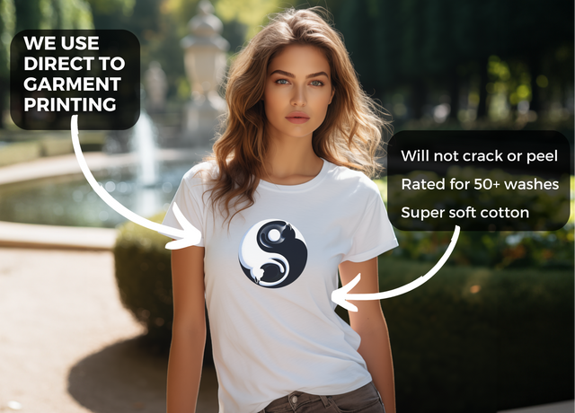 Yin Yang Cat shirt, Spiritual, Meditation, Black & White Cats, Cute Cat Top, Cat Lover Tee, Cat Owner gift, Cat Mom Gift, Cat Dad, Vet Gift