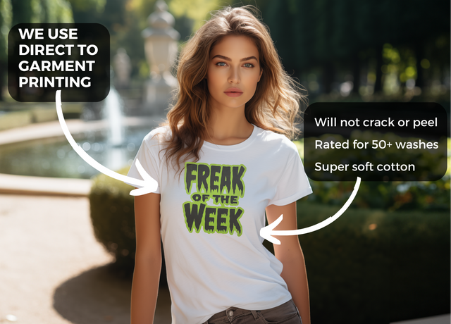 Freak T-shirt, Funny Tee for Men, Gifts for Dad, Halloween Top, Goth Tee, Monster Shirt, Kaiju Shirt, Horror Fan, Trick Or Treat, Spooky