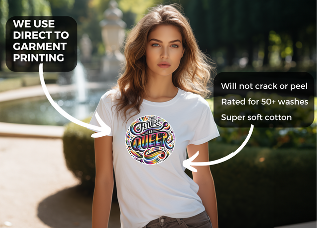 Pride Shirt, Future is Queer T-shirt, Pride Parade T shirt, LGBTQ+ Ally Tee, Nonbinary, Gay, Lesbian, Bisexual, Trans, BGLT, LBGT, Inclusive