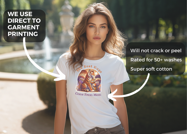 Tiger Mom Shirt, Mother's Day Gift, Cute Mama Tee, Mom Life, Baby Shower Gift, New Mom Gift, Mom Hug Shirt, Gift for Wife, Tiger Mama