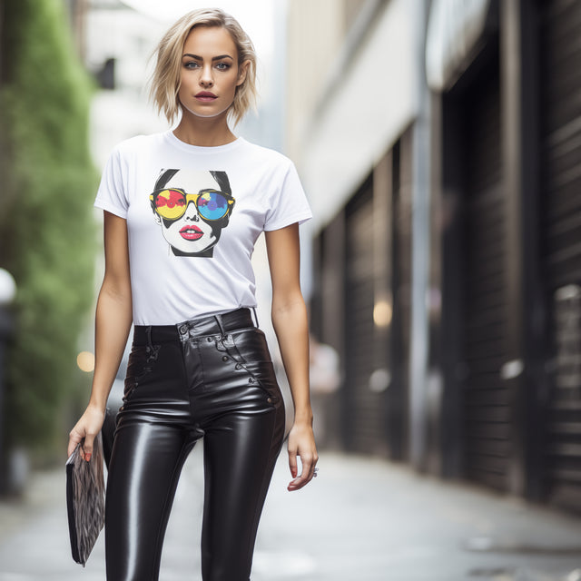 Disco Diva Tee, Play my song DJ T-Shirt, Pop Art Music T-shirt, Audiophile t-shirt