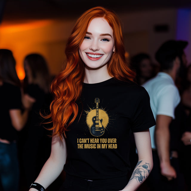 I Can't Hear You Over The Music In My Head T-Shirt, Music Lover T-shirt, Musician Tee, Music Shirt