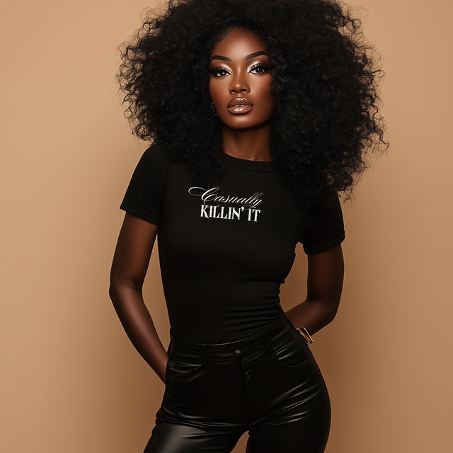 Casually Killin' it Tshirt, funny tshirt, sarcastic tshirt