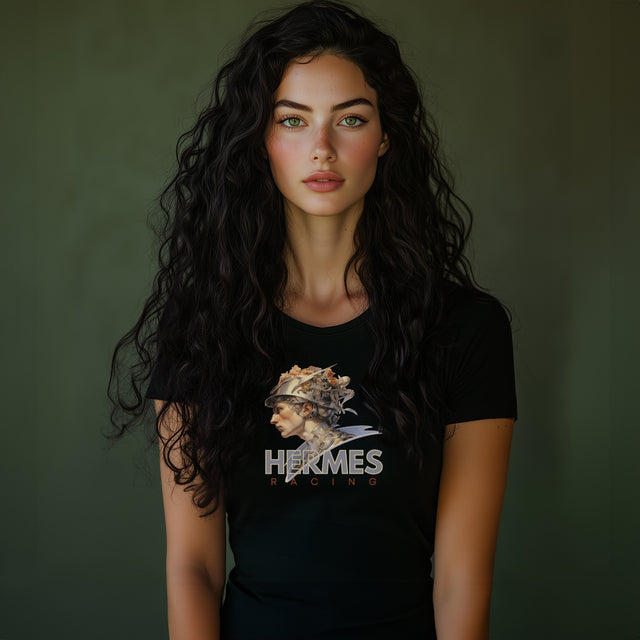 Hermes Racing portrait tee, Hermes Racing Tshirt, Cool Graphic Tshirt