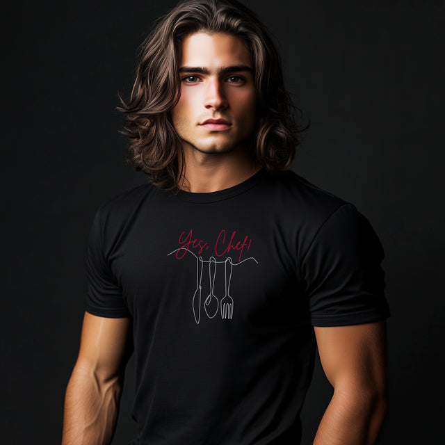 Yes Chef Tshirt, Culinary Tshirt, Chef shirt, Baker Shirt, Food Lover Shirt, Foodie, Food Lover Gift, Chef Gift, Foodie Gift