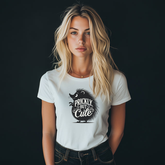 Prickly but cute T-shirt, Funny Tee, Grumpy friend gift, Charmer t-shirt