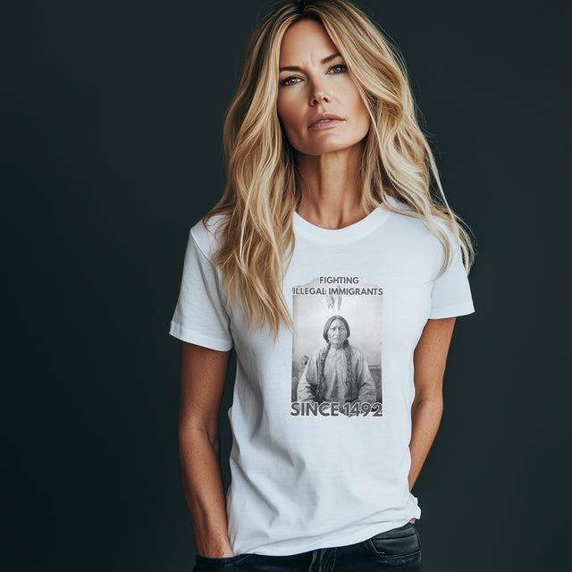 Sitting Bull Social Justice Tshirt, Native American Tshirt, Illegal Immigrant Tshirt