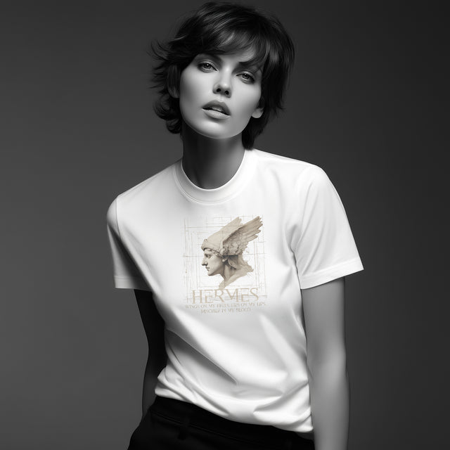 Hermes Mischief tshirt, Clever Hermes Tshirt, Wings on my heels, lies on my lips, mischief in my blood