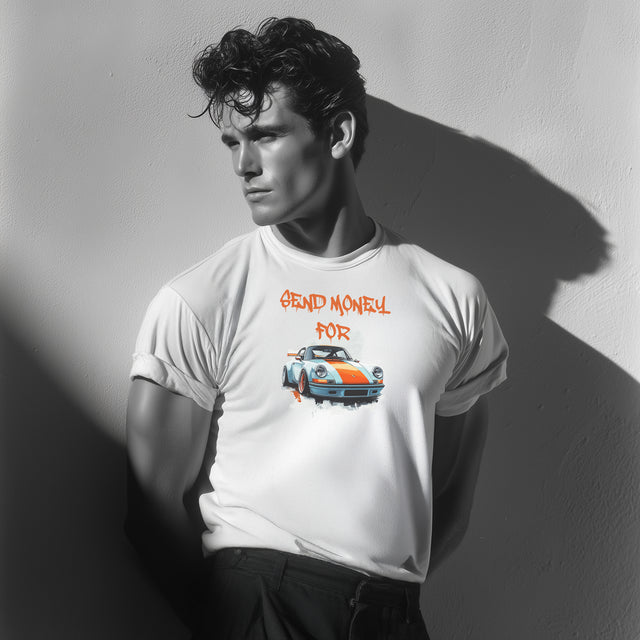 Send money for 911 Tshirt, Sports Car Lover Tshirt, Funny Car Tee, Automobile enthusiast