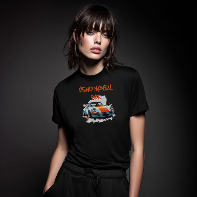 Send money for 911 Tshirt, Sports Car Lover Tshirt, Funny Car Tee, Automobile enthusiast