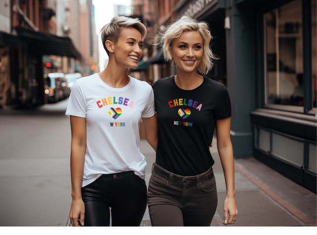 Chelsea NY Tshirt, New York Lover, Chelsea Gift, Gay New Yorker T-shirt, Cute T for her, Cool T for him, NYC Tshirt, Gay New York City Gift