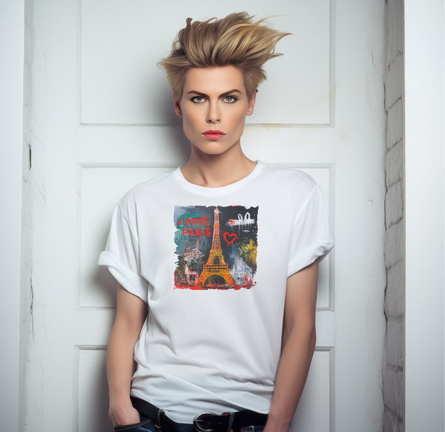 Street art Paris Tshirt, J'aime Paris Tshirt