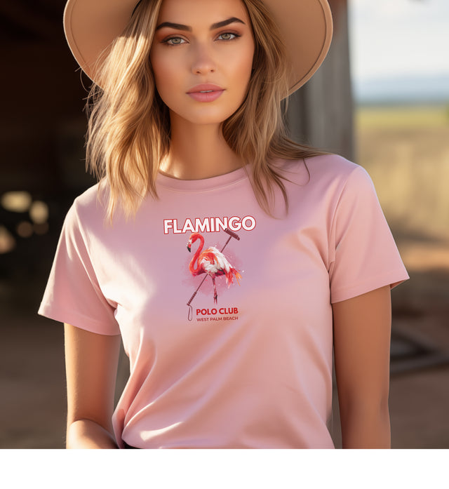 Flamingo Polo Club, Flamingo Shirt, Polo Club Shirt, West Palm Beach Tee