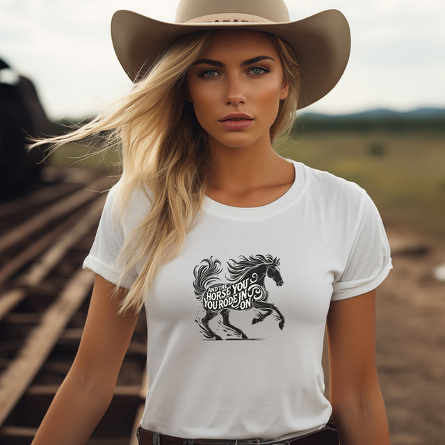 Parting Words T-Shirt, And The Horse You Rode In On T-Shirt, Funny Tee, Sarcastic T-Shirt, Witty Shirt