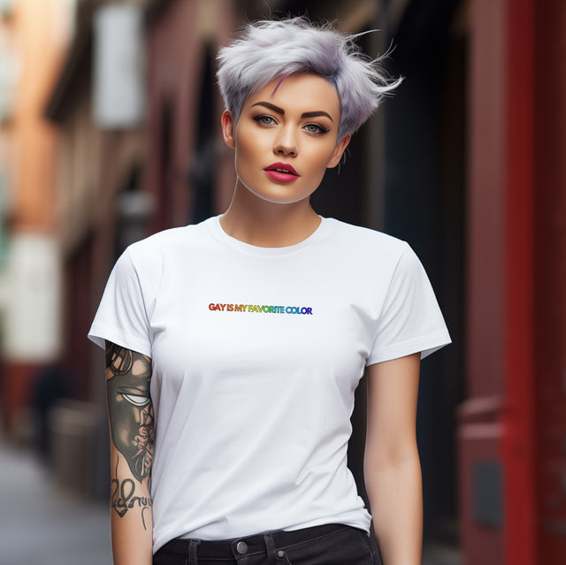 Gay is my favorite color Tshirt, Funny Gay Tee, Pride Tshirt