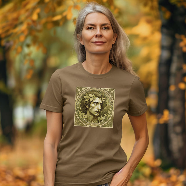 John Keats Tee, The Poetry of the Earth is Never Dead T-shirt, Poetry T-shirt