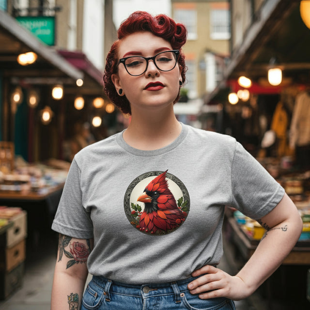 Poinsettia Cardinal T-shirt