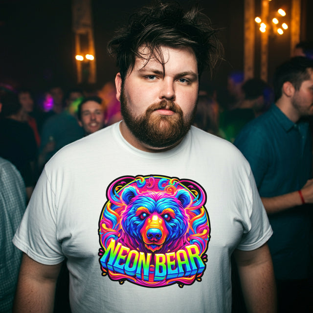 Neon Bear T-shirt, Bear Tee