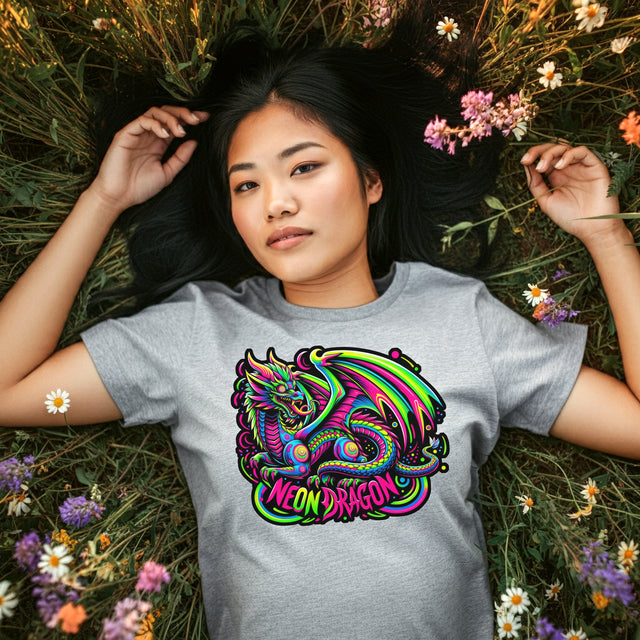 Neon Dragon T-shirt, Dragon Tee
