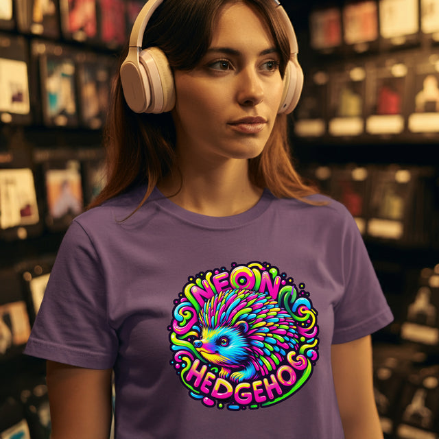 Neon Hedgehog T-shirt, Hedgie Lover