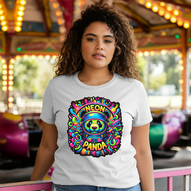 Neon Panda T-shirt, Panda Bear Tee