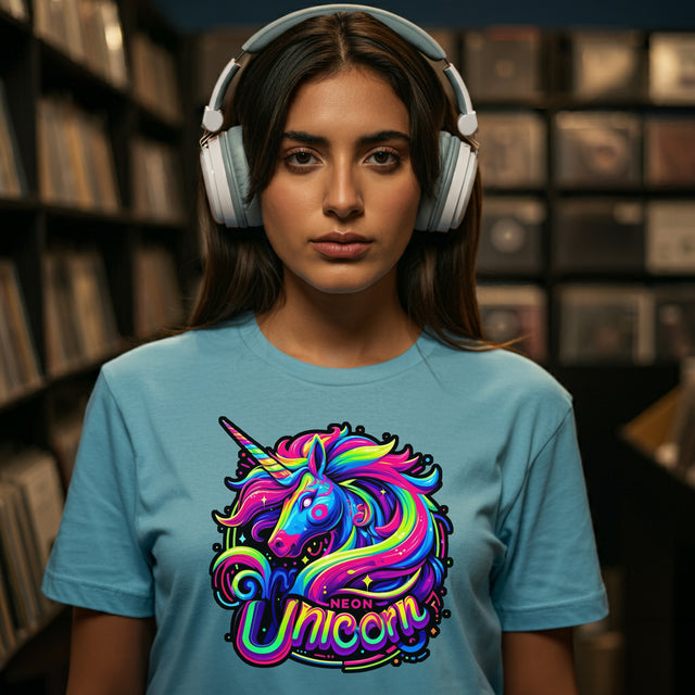 Neon Unicorn T-shirt, Unicorn Tee