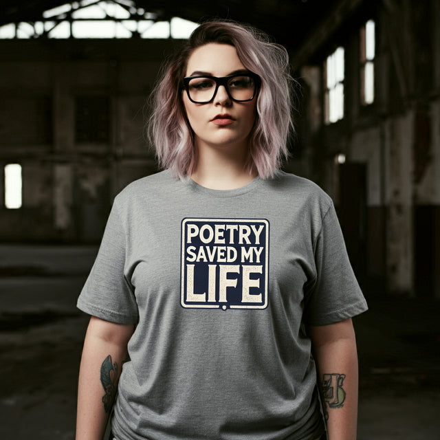 Poetry Saved My Life Box T-shirt, Poetry Shirt