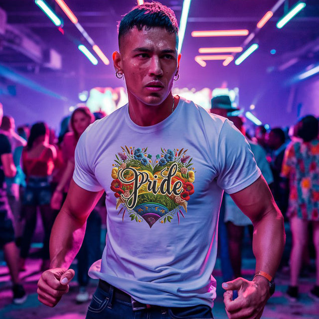 Pride Heart Shirt, Rainbow Heart T-shirt, LGBTQ+ Heart Top