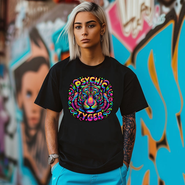 Psychic Tyger T-shirt,Tiger Lover Top,Big Cat Lover