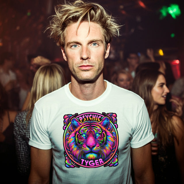 Psychic Tyger T-shirt,Tiger Lover Top,Big Cat Lover