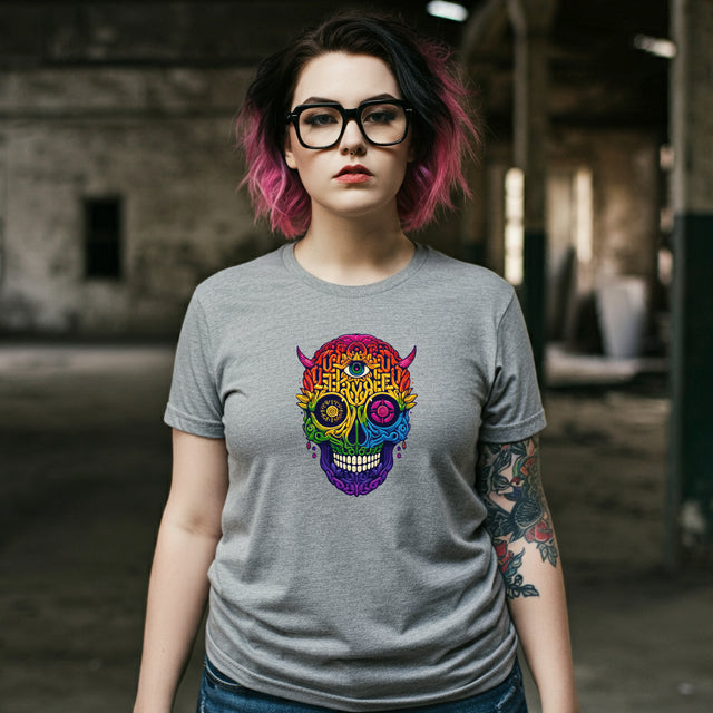 Queer Chaos Fairy Skull Shirt, Radical Fairies, Queer Magic