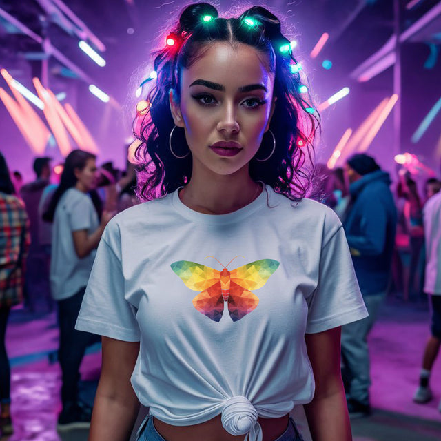 Rainbow Moth T-shirt,Pride Shirt, Pride Parade Top, LGBTQ+ Tee, Nonbinary, Gay, Lesbian, Bisexual, Trans, BGLT, LBGT, Enby, Pansexual