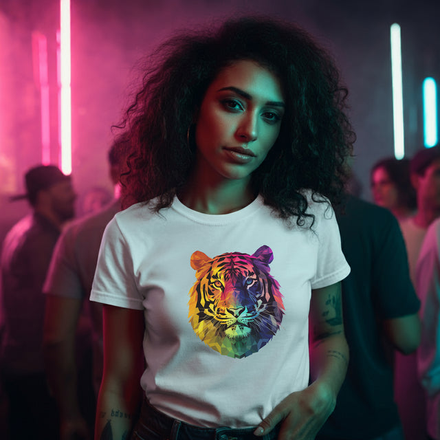 Rainbow Tiger T-shirt,Pride Shirt, Pride Parade Top, Rainbow Animals,LGBTQ+ Tee, Nonbinary, Gay, Lesbian, Bisexual, Trans, BGLT, LBGT, Enby, Pansexual