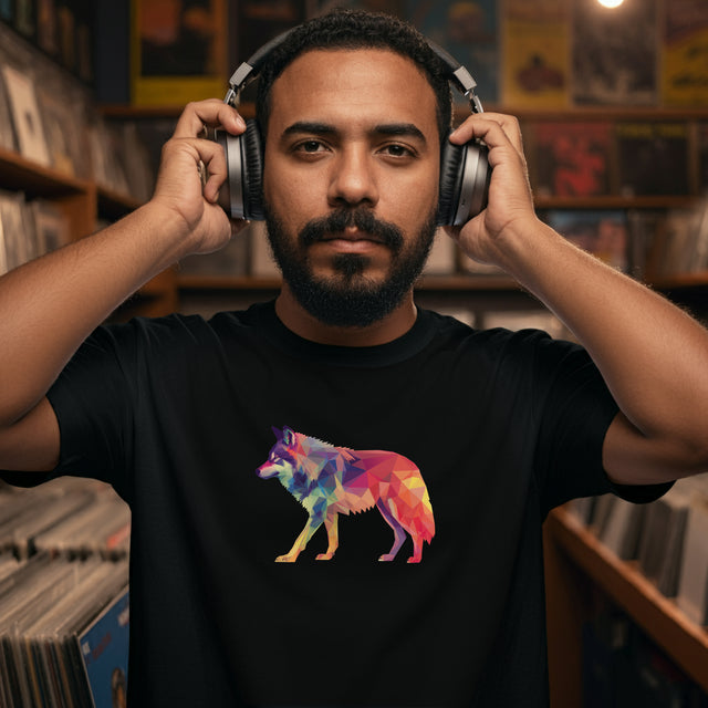 Rainbow Wolf T-shirt,Pride Shirt,Pride Parade Top,Rainbow Animals,LGBTQ+ Tee,Nonbinary,Gay,Lesbian,Bisexual,Trans,BGLT,Enby,Pansexual