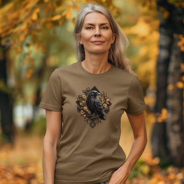 Raven Brown Leaves T-shirt