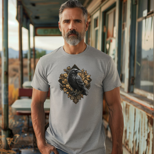 Raven Brown Leaves T-shirt