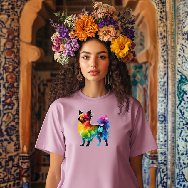 Rainbow Chihuahua T-shirt,Pride Shirt,Dog Lover Top,Rainbow Animals,LGBTQ+ Tee, Chihuahua Owner