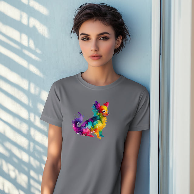 Rainbow Chihuahua T-shirt,Pride Shirt,Dog Lover Top,Rainbow Animals,LGBTQ+ Tee, Chihuahua Owner