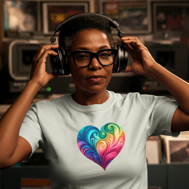 Rainbow Heart Swirl Shirt