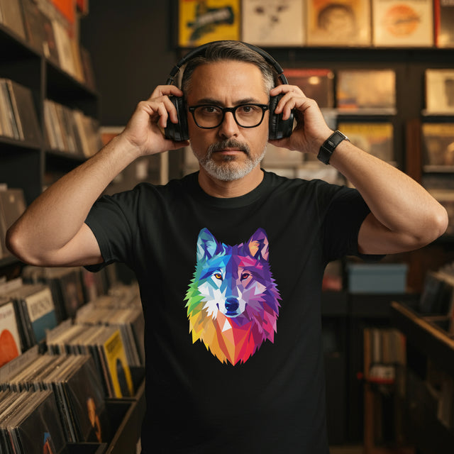 Rainbow Wolf T-shirt,Pride Shirt,Pride Parade Top,Rainbow Animals,LGBTQ+ Tee,Nonbinary,Gay,Lesbian,Bisexual,Trans,BGLT,Enby,Pansexual