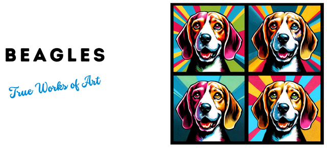 Beagle Coffee Cup,4-Panel Pop Art Mug,Beagle Lover,Beagle Mom,Beagle Dad,Dog Lover Gift,Beagle Gift