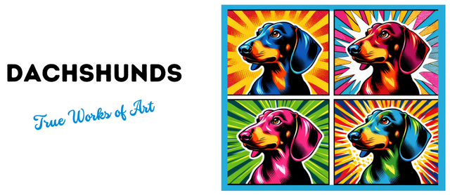 Dachshund Coffee Cup,4-Panel Pop Art Mug,Dachshund Lover,Doxie Mom or Dad,Dog Lover Gift,Wiener Dog,Sausage Dog,Low Rider dog