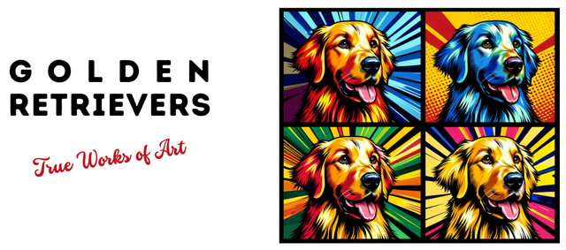 Golden Retriever Mug,4-Panel Pop Art Mug,Golden Retriever Lover,Golden Mom,Golden Dad,Dog Lover Gift,Golden Retriever Gift