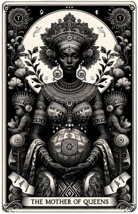 Mother of Queens,Tarot card Mug,Mothers Day Gift,Black Queen Cup,Gift for her,African Queen Mug,Black Mom Gift,Black Grandma Coffee Cup