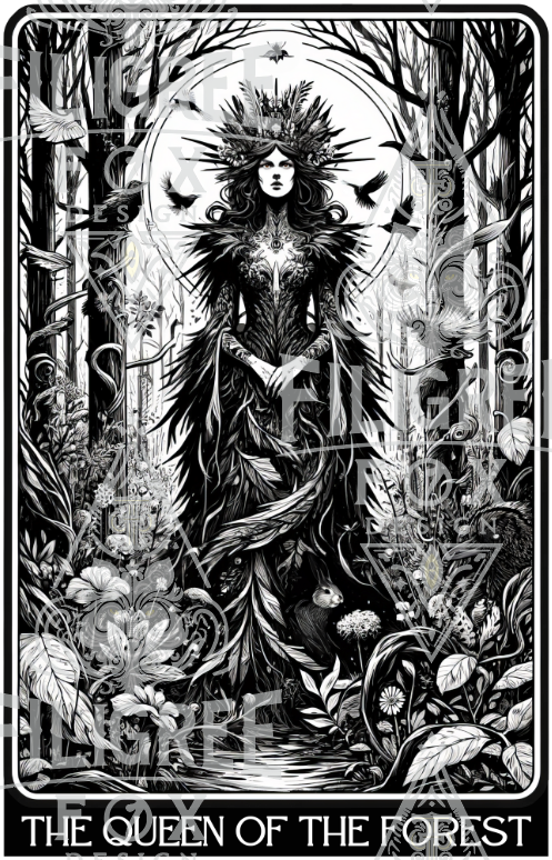 Queen of the Forest,Tarot card shirt,Mother's Day Gift,Tarot Reader Gift,Witchy Shirt,Mystical Cards Tee,Gardener Gift,Gift for her,Gardening