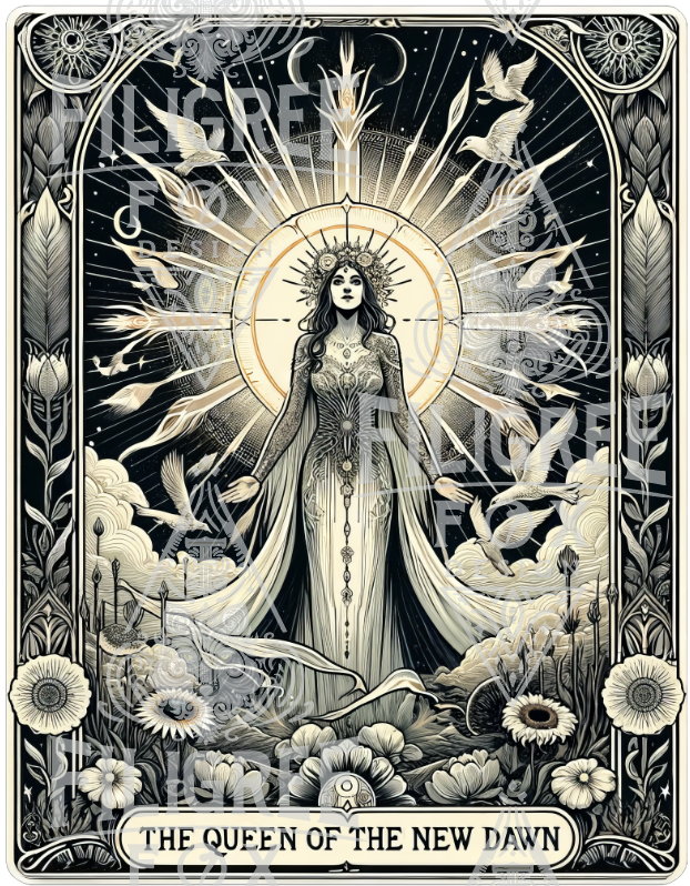 Queen of the New Dawn,Tarot card shirt,Mothers Day Gift,Tarot Reader Gift,Witchy Shirt,Mystical Cards Tee,Celestial Astrology,Gift for her