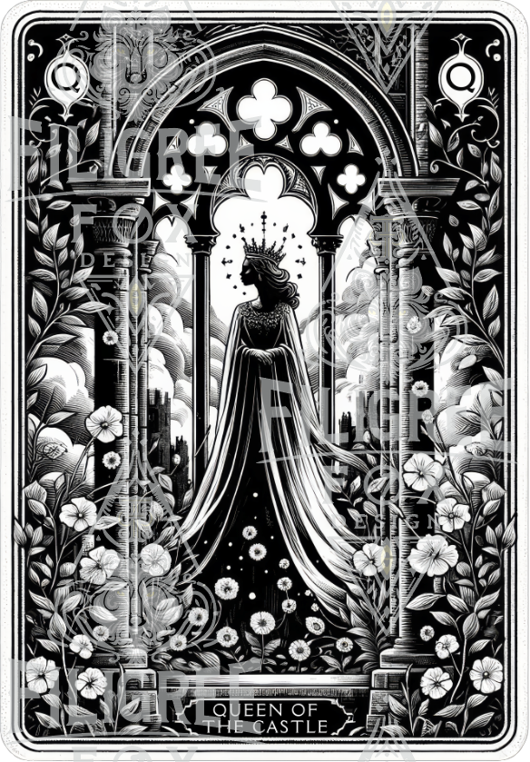 Queen of the Castle,Tarot card shirt,Mother's Day Gift,Tarot Reader Gift,Witchy Shirt,Mystical Cards Tee,Celestial Astrology,Gift for her