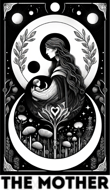 The Mother Tarot card shirt,Mothers Day Gift,Tarot Reader Gift,Witchy Shirt,Mystical Cards Tee,Celestial Astrology,Gift for her,New Mom Gift