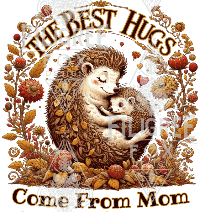 Hedgehog T-shirt,Mothers Day Gift,Cute Mama Tee,Mom Life,Baby Shower Gift,Mama and Baby Shirt,New Mom Gift,Mom Hug Shirt,Gift For Wife