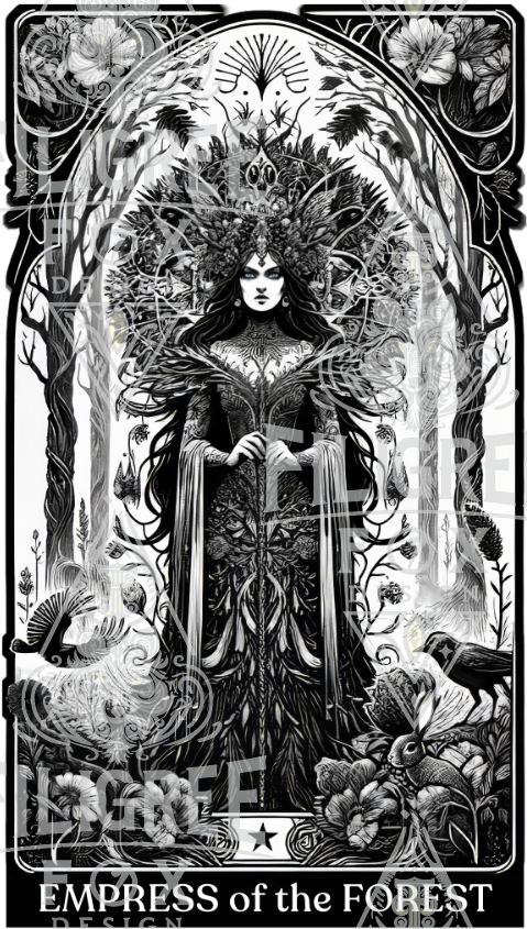 Empress of the Forest, Tarot card shirt